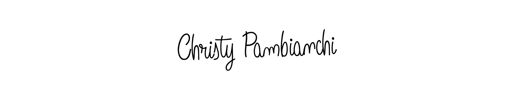Check out images of Autograph of Christy Pambianchi name. Actor Christy Pambianchi Signature Style. Angelique-Rose-font-FFP is a professional sign style online. Christy Pambianchi signature style 5 images and pictures png