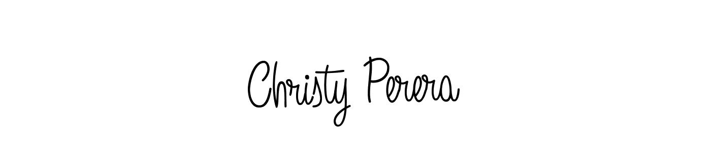 Design your own signature with our free online signature maker. With this signature software, you can create a handwritten (Angelique-Rose-font-FFP) signature for name Christy Perera. Christy Perera signature style 5 images and pictures png