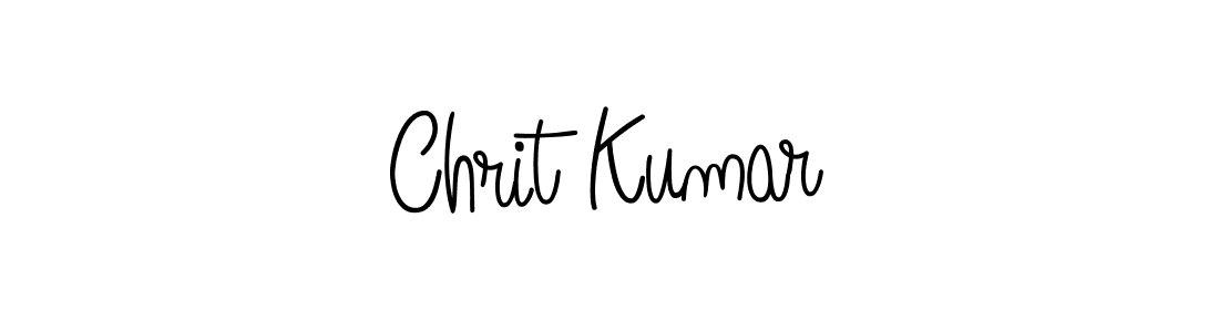 You should practise on your own different ways (Angelique-Rose-font-FFP) to write your name (Chrit Kumar) in signature. don't let someone else do it for you. Chrit Kumar signature style 5 images and pictures png