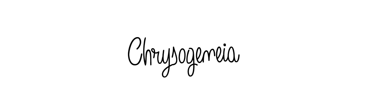 The best way (Angelique-Rose-font-FFP) to make a short signature is to pick only two or three words in your name. The name Chrysogeneia include a total of six letters. For converting this name. Chrysogeneia signature style 5 images and pictures png