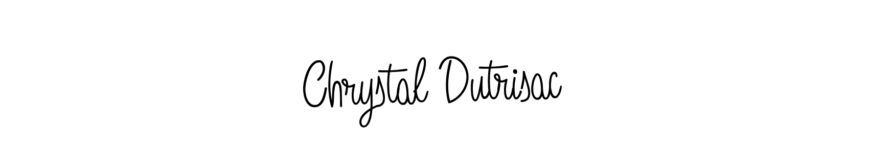 Create a beautiful signature design for name Chrystal Dutrisac. With this signature (Angelique-Rose-font-FFP) fonts, you can make a handwritten signature for free. Chrystal Dutrisac signature style 5 images and pictures png