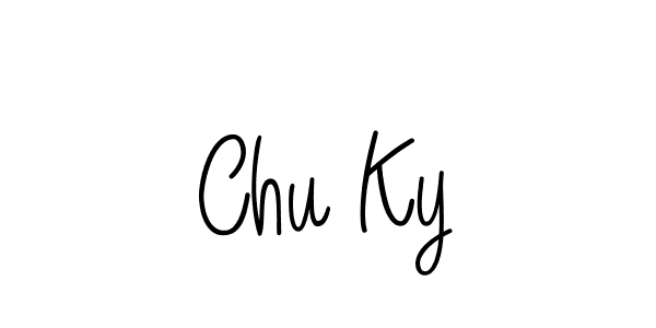 Chu Ky stylish signature style. Best Handwritten Sign (Angelique-Rose-font-FFP) for my name. Handwritten Signature Collection Ideas for my name Chu Ky. Chu Ky signature style 5 images and pictures png