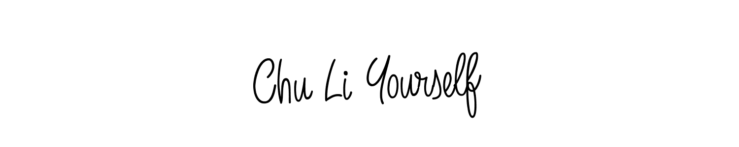 Chu Li Yourself stylish signature style. Best Handwritten Sign (Angelique-Rose-font-FFP) for my name. Handwritten Signature Collection Ideas for my name Chu Li Yourself. Chu Li Yourself signature style 5 images and pictures png