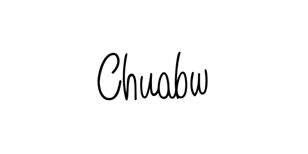 How to make Chuabw name signature. Use Angelique-Rose-font-FFP style for creating short signs online. This is the latest handwritten sign. Chuabw signature style 5 images and pictures png