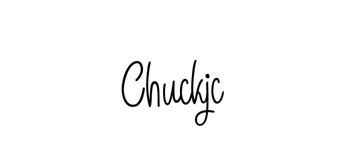 Chuckjc stylish signature style. Best Handwritten Sign (Angelique-Rose-font-FFP) for my name. Handwritten Signature Collection Ideas for my name Chuckjc. Chuckjc signature style 5 images and pictures png