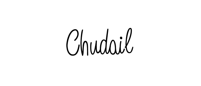 You should practise on your own different ways (Angelique-Rose-font-FFP) to write your name (Chudail) in signature. don't let someone else do it for you. Chudail signature style 5 images and pictures png