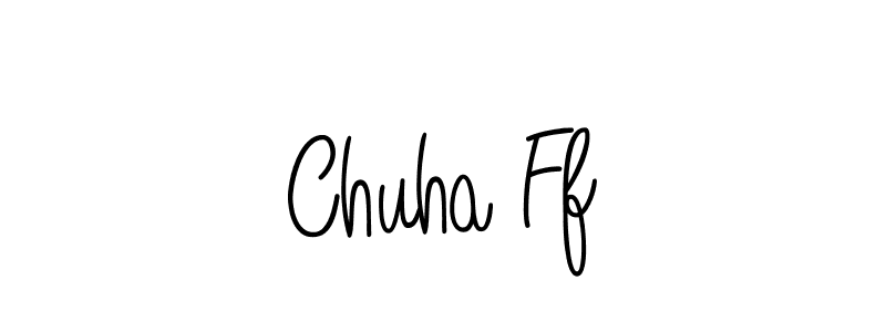 How to make Chuha Ff signature? Angelique-Rose-font-FFP is a professional autograph style. Create handwritten signature for Chuha Ff name. Chuha Ff signature style 5 images and pictures png