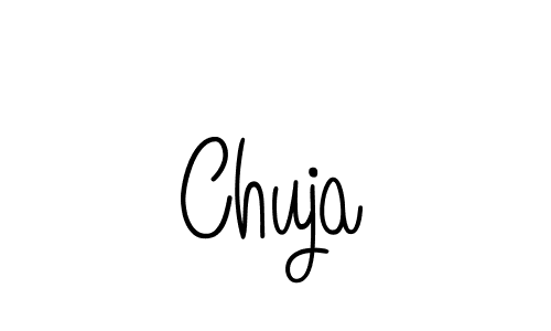 Make a beautiful signature design for name Chuja. With this signature (Angelique-Rose-font-FFP) style, you can create a handwritten signature for free. Chuja signature style 5 images and pictures png