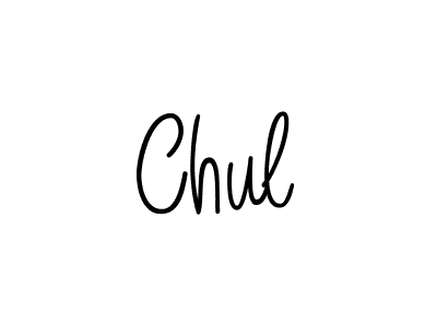 The best way (Angelique-Rose-font-FFP) to make a short signature is to pick only two or three words in your name. The name Chul include a total of six letters. For converting this name. Chul signature style 5 images and pictures png