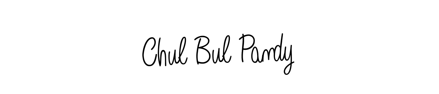 Create a beautiful signature design for name Chul Bul Pandy. With this signature (Angelique-Rose-font-FFP) fonts, you can make a handwritten signature for free. Chul Bul Pandy signature style 5 images and pictures png