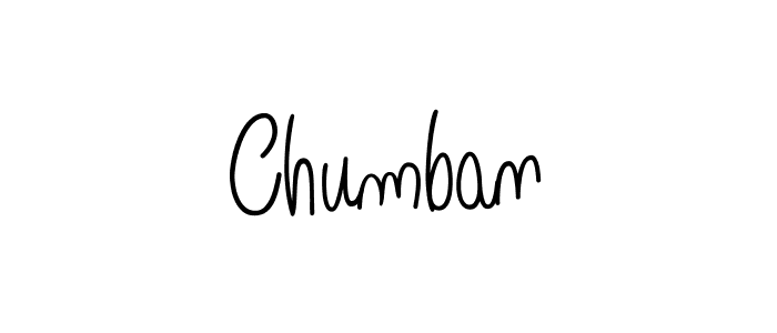 Make a beautiful signature design for name Chumban. With this signature (Angelique-Rose-font-FFP) style, you can create a handwritten signature for free. Chumban signature style 5 images and pictures png