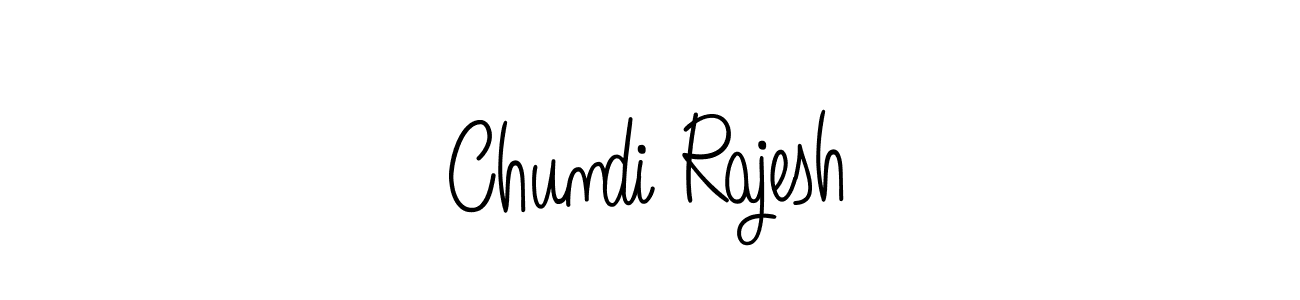 Design your own signature with our free online signature maker. With this signature software, you can create a handwritten (Angelique-Rose-font-FFP) signature for name Chundi Rajesh. Chundi Rajesh signature style 5 images and pictures png