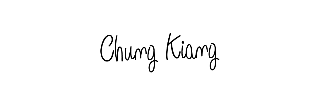 You should practise on your own different ways (Angelique-Rose-font-FFP) to write your name (Chung Kiang) in signature. don't let someone else do it for you. Chung Kiang signature style 5 images and pictures png