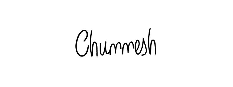 How to make Chunnesh name signature. Use Angelique-Rose-font-FFP style for creating short signs online. This is the latest handwritten sign. Chunnesh signature style 5 images and pictures png