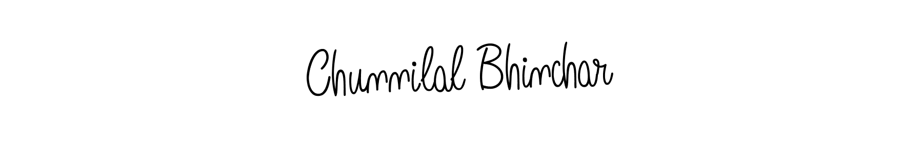 Make a beautiful signature design for name Chunnilal Bhinchar. Use this online signature maker to create a handwritten signature for free. Chunnilal Bhinchar signature style 5 images and pictures png