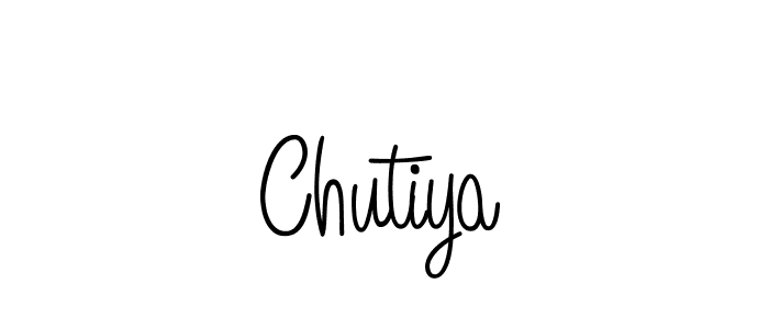 How to make Chutiya name signature. Use Angelique-Rose-font-FFP style for creating short signs online. This is the latest handwritten sign. Chutiya signature style 5 images and pictures png