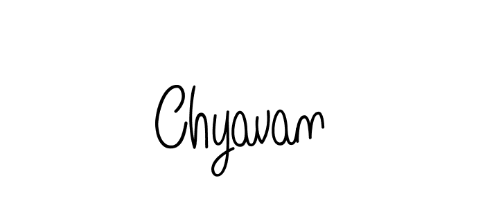 Use a signature maker to create a handwritten signature online. With this signature software, you can design (Angelique-Rose-font-FFP) your own signature for name Chyavan. Chyavan signature style 5 images and pictures png