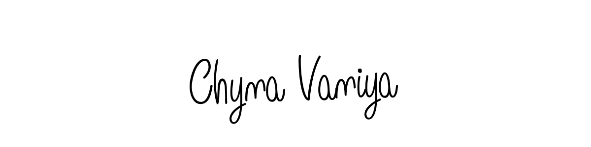 Chyna Vaniya stylish signature style. Best Handwritten Sign (Angelique-Rose-font-FFP) for my name. Handwritten Signature Collection Ideas for my name Chyna Vaniya. Chyna Vaniya signature style 5 images and pictures png