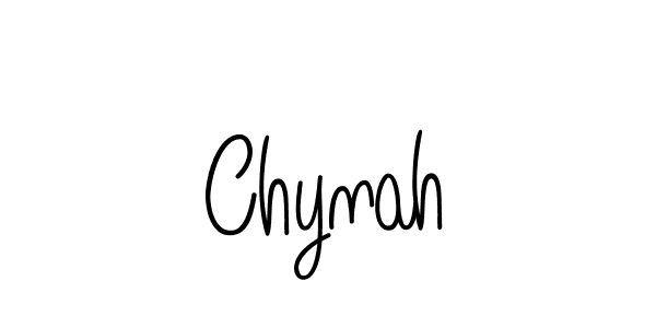 Use a signature maker to create a handwritten signature online. With this signature software, you can design (Angelique-Rose-font-FFP) your own signature for name Chynah. Chynah signature style 5 images and pictures png