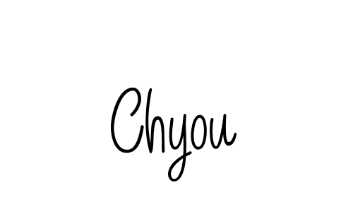 Make a beautiful signature design for name Chyou. With this signature (Angelique-Rose-font-FFP) style, you can create a handwritten signature for free. Chyou signature style 5 images and pictures png