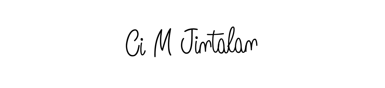 Design your own signature with our free online signature maker. With this signature software, you can create a handwritten (Angelique-Rose-font-FFP) signature for name Ci M Jintalan. Ci M Jintalan signature style 5 images and pictures png