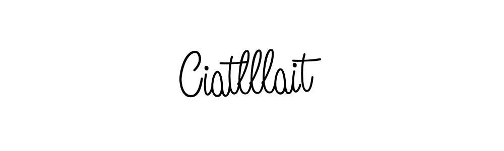 Design your own signature with our free online signature maker. With this signature software, you can create a handwritten (Angelique-Rose-font-FFP) signature for name Ciatlllait. Ciatlllait signature style 5 images and pictures png