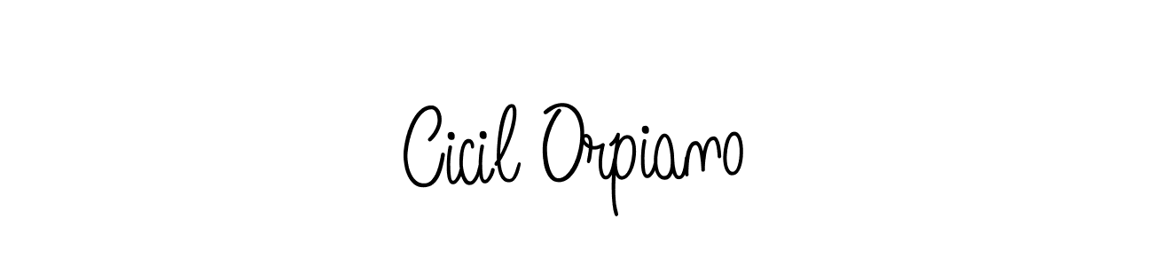 You should practise on your own different ways (Angelique-Rose-font-FFP) to write your name (Cicil Orpiano) in signature. don't let someone else do it for you. Cicil Orpiano signature style 5 images and pictures png