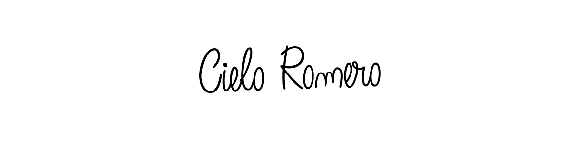 How to make Cielo Romero name signature. Use Angelique-Rose-font-FFP style for creating short signs online. This is the latest handwritten sign. Cielo Romero signature style 5 images and pictures png