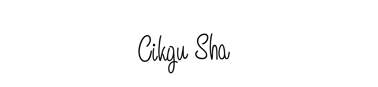 You should practise on your own different ways (Angelique-Rose-font-FFP) to write your name (Cikgu Sha ✨) in signature. don't let someone else do it for you. Cikgu Sha ✨ signature style 5 images and pictures png