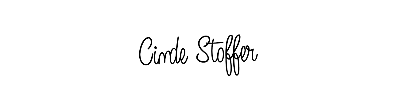 Also we have Cinde Stoffer name is the best signature style. Create professional handwritten signature collection using Angelique-Rose-font-FFP autograph style. Cinde Stoffer signature style 5 images and pictures png