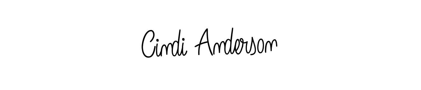 You should practise on your own different ways (Angelique-Rose-font-FFP) to write your name (Cindi Anderson) in signature. don't let someone else do it for you. Cindi Anderson signature style 5 images and pictures png