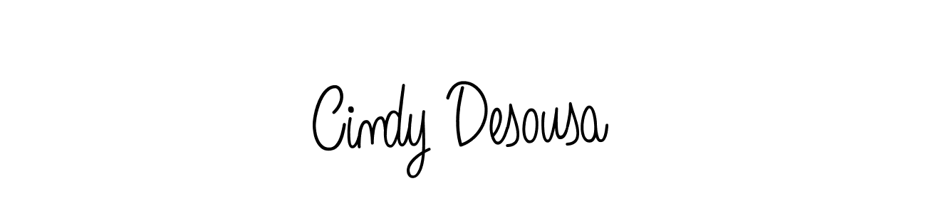 The best way (Angelique-Rose-font-FFP) to make a short signature is to pick only two or three words in your name. The name Cindy Desousa include a total of six letters. For converting this name. Cindy Desousa signature style 5 images and pictures png