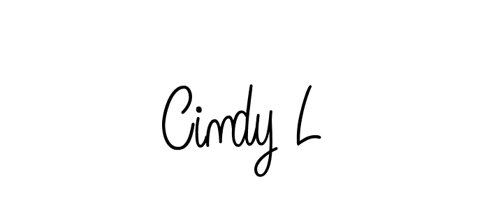 Design your own signature with our free online signature maker. With this signature software, you can create a handwritten (Angelique-Rose-font-FFP) signature for name Cindy L. Cindy L signature style 5 images and pictures png