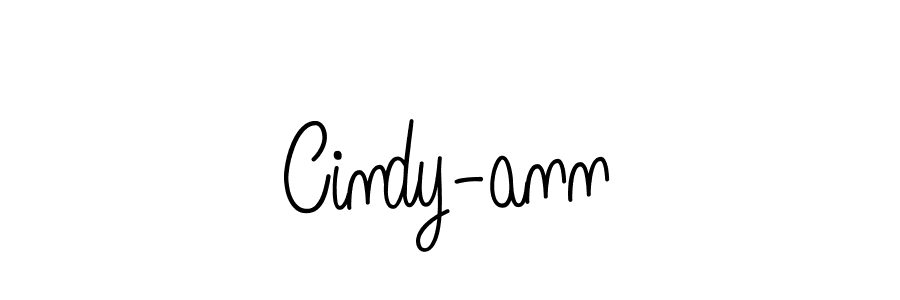 How to make Cindy-ann name signature. Use Angelique-Rose-font-FFP style for creating short signs online. This is the latest handwritten sign. Cindy-ann signature style 5 images and pictures png