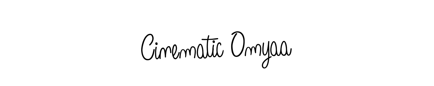 How to make Cinematic Omyaa name signature. Use Angelique-Rose-font-FFP style for creating short signs online. This is the latest handwritten sign. Cinematic Omyaa signature style 5 images and pictures png