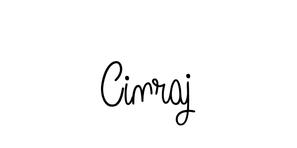 You should practise on your own different ways (Angelique-Rose-font-FFP) to write your name (Cinraj) in signature. don't let someone else do it for you. Cinraj signature style 5 images and pictures png