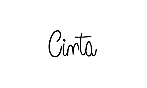 Use a signature maker to create a handwritten signature online. With this signature software, you can design (Angelique-Rose-font-FFP) your own signature for name Cinta. Cinta signature style 5 images and pictures png