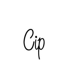 Cip stylish signature style. Best Handwritten Sign (Angelique-Rose-font-FFP) for my name. Handwritten Signature Collection Ideas for my name Cip. Cip signature style 5 images and pictures png