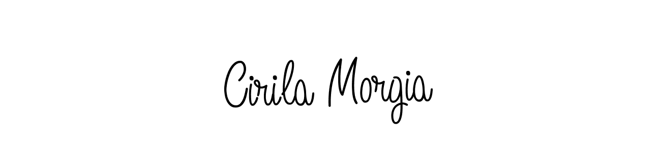 if you are searching for the best signature style for your name Cirila Morgia. so please give up your signature search. here we have designed multiple signature styles  using Angelique-Rose-font-FFP. Cirila Morgia signature style 5 images and pictures png