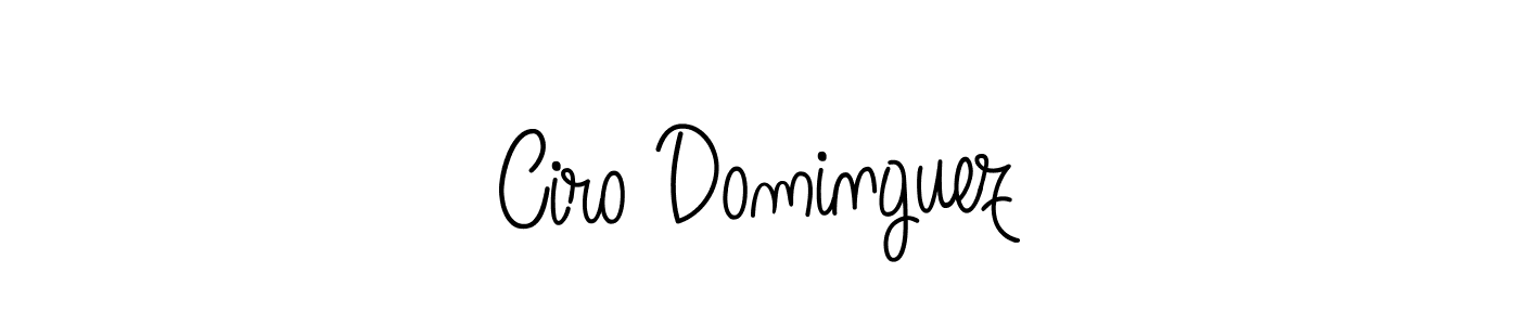 Use a signature maker to create a handwritten signature online. With this signature software, you can design (Angelique-Rose-font-FFP) your own signature for name Ciro Dominguez. Ciro Dominguez signature style 5 images and pictures png