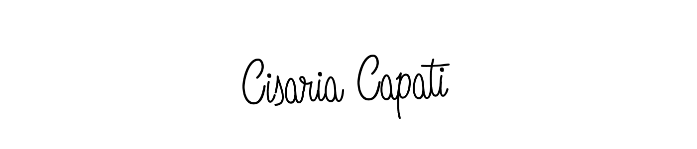 Make a short Cisaria Capati signature style. Manage your documents anywhere anytime using Angelique-Rose-font-FFP. Create and add eSignatures, submit forms, share and send files easily. Cisaria Capati signature style 5 images and pictures png