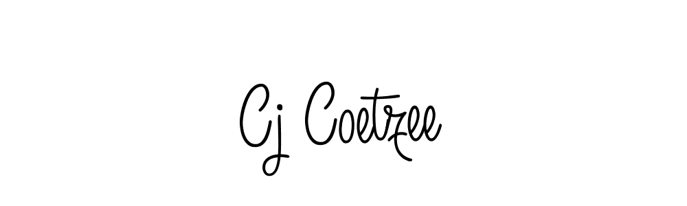 How to make Cj Coetzee name signature. Use Angelique-Rose-font-FFP style for creating short signs online. This is the latest handwritten sign. Cj Coetzee signature style 5 images and pictures png