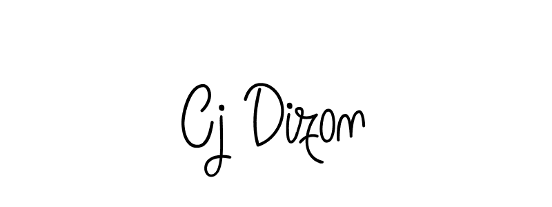 Make a beautiful signature design for name Cj Dizon. With this signature (Angelique-Rose-font-FFP) style, you can create a handwritten signature for free. Cj Dizon signature style 5 images and pictures png