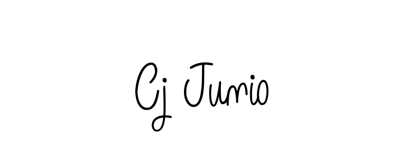 You should practise on your own different ways (Angelique-Rose-font-FFP) to write your name (Cj Junio) in signature. don't let someone else do it for you. Cj Junio signature style 5 images and pictures png