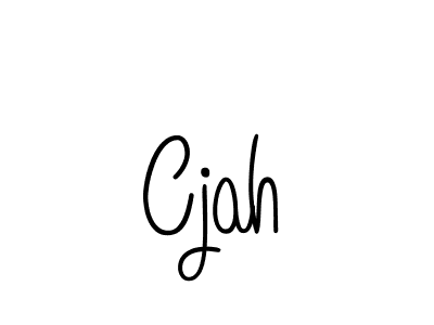 Use a signature maker to create a handwritten signature online. With this signature software, you can design (Angelique-Rose-font-FFP) your own signature for name Cjah. Cjah signature style 5 images and pictures png