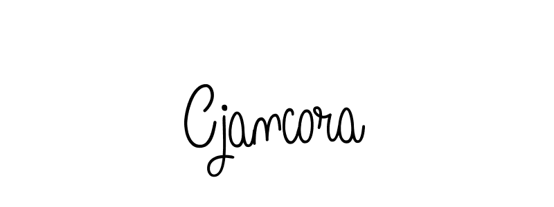 The best way (Angelique-Rose-font-FFP) to make a short signature is to pick only two or three words in your name. The name Cjancora include a total of six letters. For converting this name. Cjancora signature style 5 images and pictures png