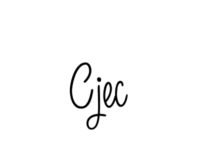 Make a beautiful signature design for name Cjec. With this signature (Angelique-Rose-font-FFP) style, you can create a handwritten signature for free. Cjec signature style 5 images and pictures png