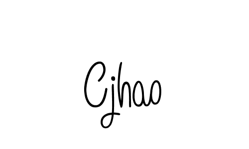 Use a signature maker to create a handwritten signature online. With this signature software, you can design (Angelique-Rose-font-FFP) your own signature for name Cjhao. Cjhao signature style 5 images and pictures png