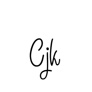 Make a beautiful signature design for name Cjk. With this signature (Angelique-Rose-font-FFP) style, you can create a handwritten signature for free. Cjk signature style 5 images and pictures png