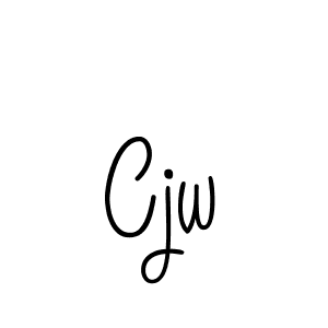 Design your own signature with our free online signature maker. With this signature software, you can create a handwritten (Angelique-Rose-font-FFP) signature for name Cjw. Cjw signature style 5 images and pictures png